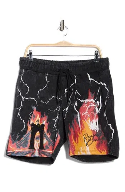 Reason Rhinestone Shorts In Black