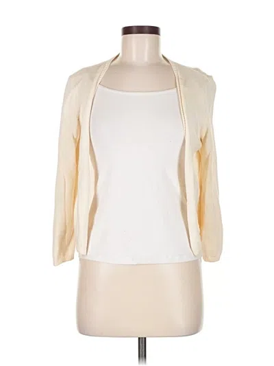 Pre-owned Reba Cardigan Sweater In White