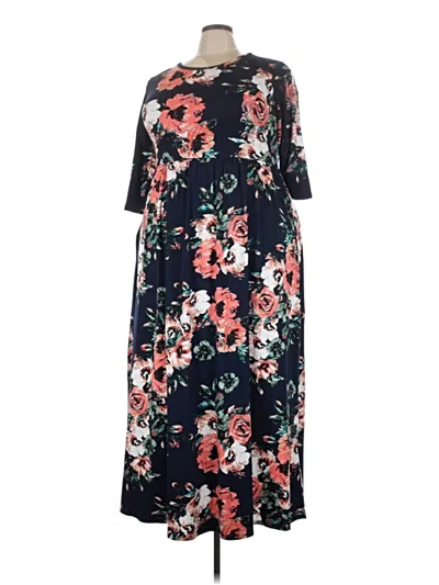 Pre-owned Reba Casual Dress In Blue