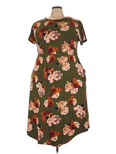 Pre-owned Reba Casual Dress In Brown