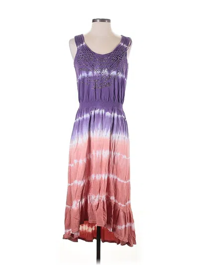 Pre-owned Reba Casual Dress In Purple