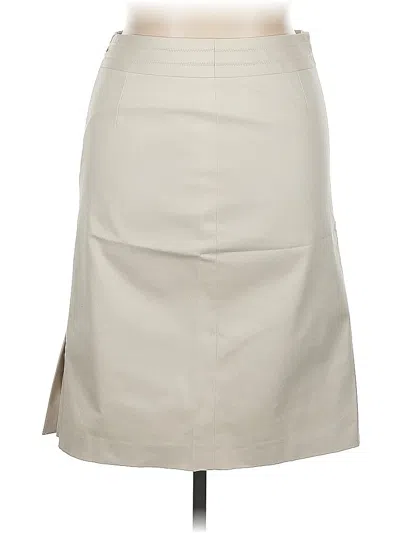 Pre-owned Reba Faux Leather Skirt In Brown