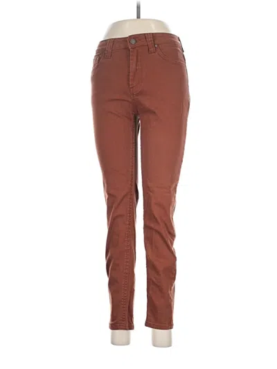 Pre-owned Reba Jeggings In Brown