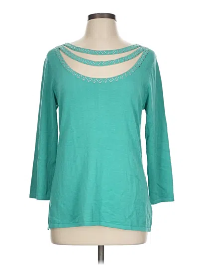 Pre-owned Reba Pullover Sweater In Blue