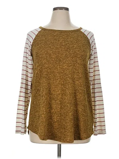 Pre-owned Reba Pullover Sweater In Gold