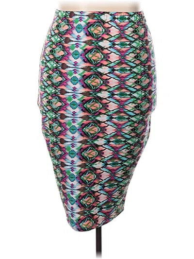 Pre-owned Rebdolls Casual Skirt In Teal