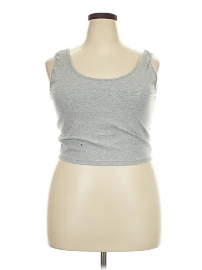 Pre-owned Rebdolls Tank Top Gray Strapless Neckline Tops