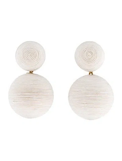 Pre-owned Rebecca De Ravenel Classic 2 Drop Earrings In Multi