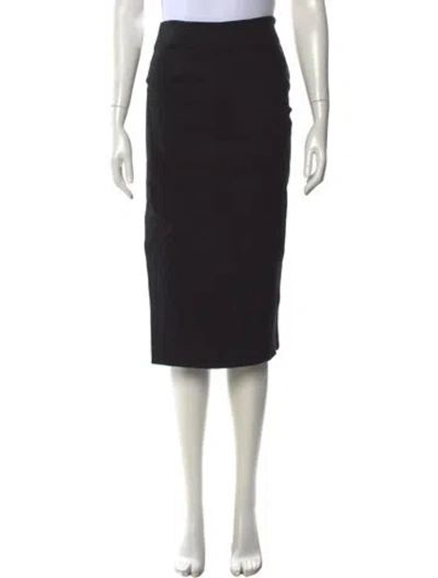 Pre-owned Rebecca De Ravenel Midi Length Skirt In Black