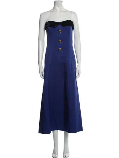 Pre-owned Rebecca De Ravenel Silk Midi Length Dress In Multi