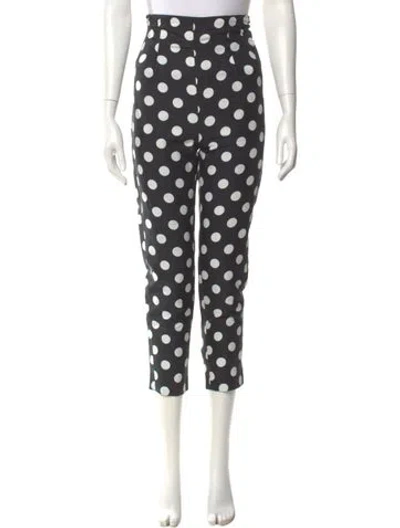 Pre-owned Rebecca De Ravenel Silk Straight Leg Pants In Multicolor