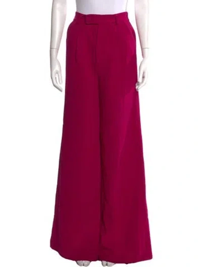 Pre-owned Rebecca De Ravenel Wide Leg Pants In Pink