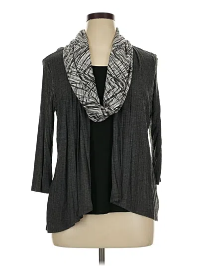 Pre-owned Rebecca Malone Kimono In Gray