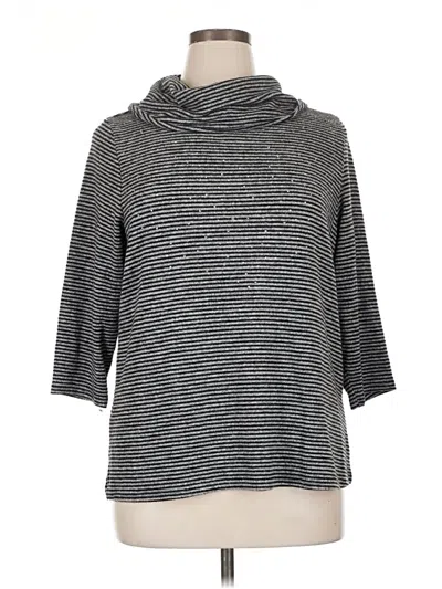 Pre-owned Rebecca Malone Pullover Sweater In Gray