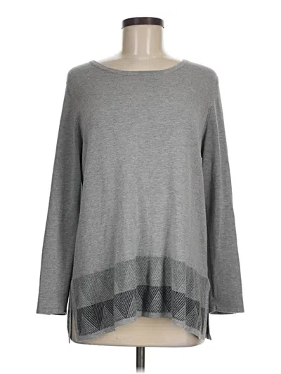 Pre-owned Rebecca Malone Pullover Sweater In Gray