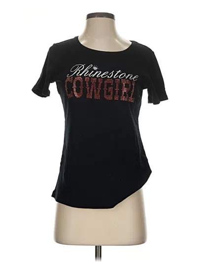 Pre-owned Rebecca Malone Short Sleeve T-shirt In Black