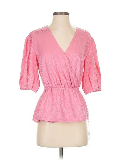 Pre-owned Rebecca Minkoff 3/4 Sleeve Blouse In Pink