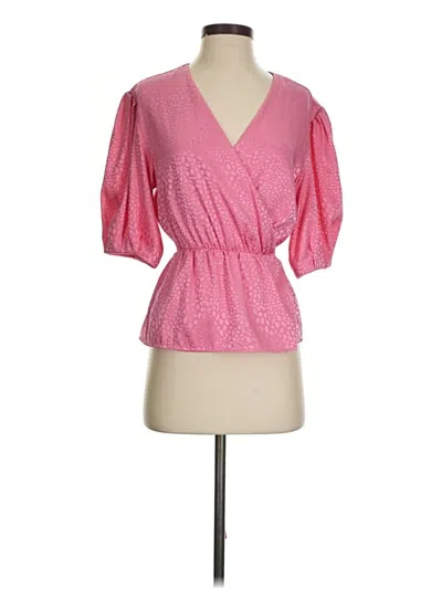 Pre-owned Rebecca Minkoff 3/4 Sleeve Blouse In Pink