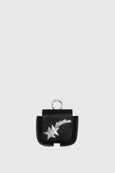 Rebecca Minkoff Air Pod Case With Shooting Stars In Black