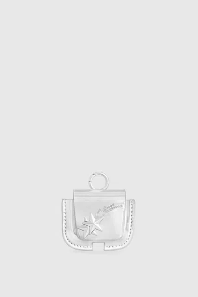 Rebecca Minkoff Air Pod Case With Shooting Stars In Silver