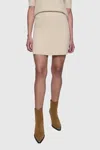 Rebecca Minkoff Alai Mini Skirt In Chalk In Neutral
