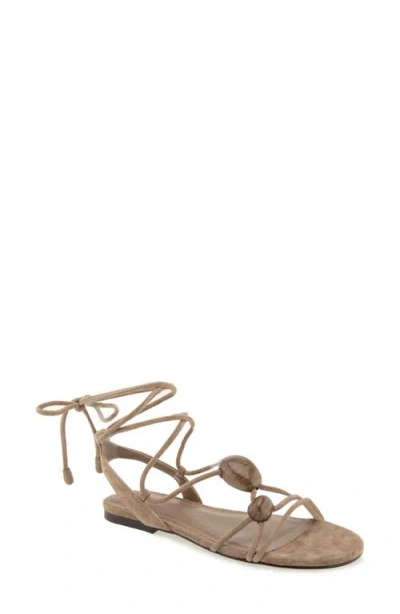 Rebecca Minkoff Anaya Ankle Tie Sandal In Brown