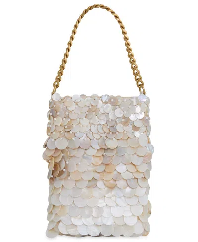 Rebecca Minkoff Ashlee Mini Iphone Pouch Handbag In White