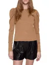 Rebecca Minkoff Astrid Puff Sleeve Top In Oat In Multi