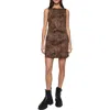 Rebecca Minkoff Aurora Leopard Print Minidress In Brown