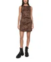 Rebecca Minkoff Aurora Leopard Print Minidress In Brown