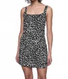 Rebecca Minkoff Avery Tank Dress In Spotted Feather In Multi