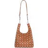 Rebecca Minkoff Ayla Studded Shopper Tote In Brown