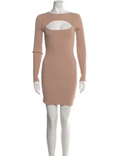 Pre-owned Rebecca Minkoff Bateau Neckline Mini Dress In Pink