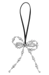 Rebecca Minkoff Double Bow Charm Bag In Metallic