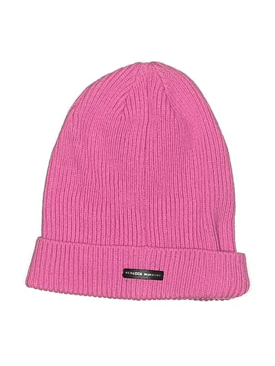 Pre-owned Rebecca Minkoff Beanie Hat In Pink
