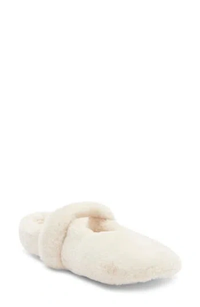 Rebecca Minkoff Beck Faux Fur Slipper In White