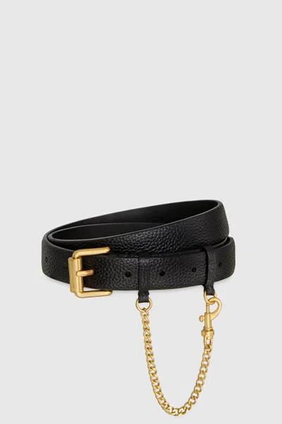 Rebecca Minkoff Belt With Chain Swag In Black