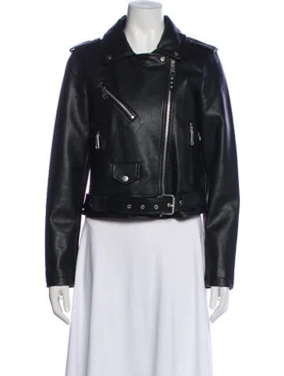 Pre-owned Rebecca Minkoff Biker Jacket In Black