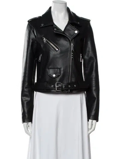 Pre-owned Rebecca Minkoff Biker Jacket In Black