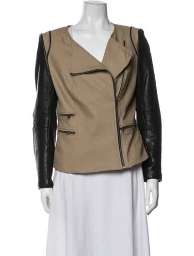 Pre-owned Rebecca Minkoff Biker Jacket In Black/neutrals