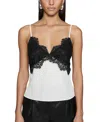 Rebecca Minkoff Lace Trim Silk Camisole