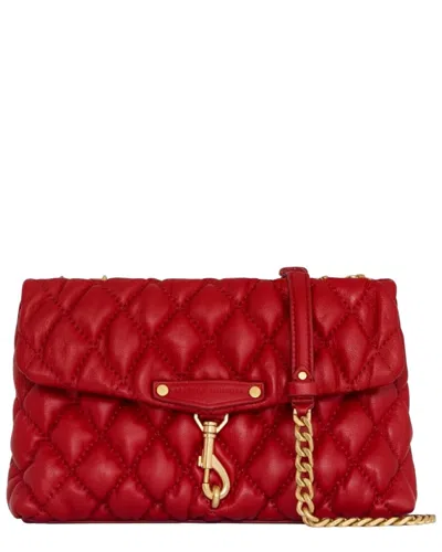 Rebecca Minkoff Bliss Leather Crossbody In Red