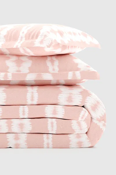 Rebecca Minkoff Blush Tie-dye Duvet Cover Set In Pink