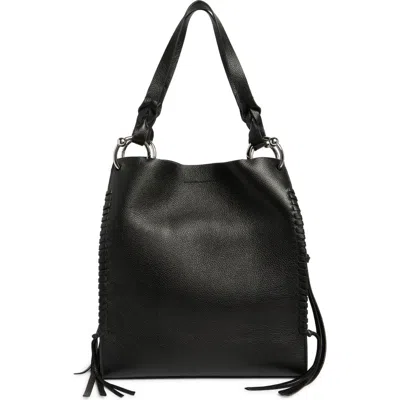 Rebecca Minkoff Boheme Pebbled Leather Bucket Bag In Black