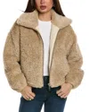 Rebecca Minkoff Bomber Jacket In Beige