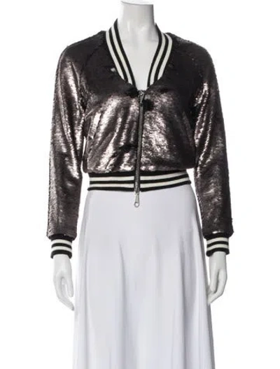Pre-owned Rebecca Minkoff Bomber Jacket In Blue