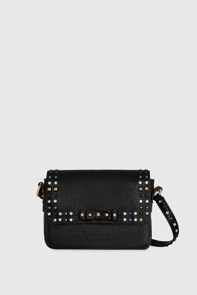 Rebecca Minkoff Bowie Studded Crossbody Bag In Black