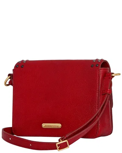 Rebecca Minkoff Bowie Studded Leather Crossbody In Red