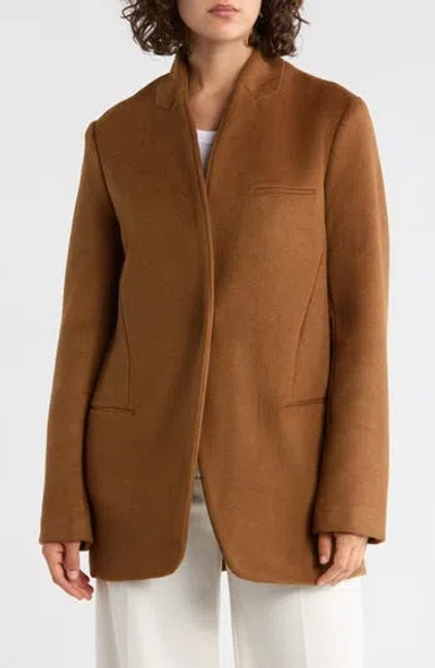 Rebecca Minkoff Boyfriend Wool Blend Jacket In Brown