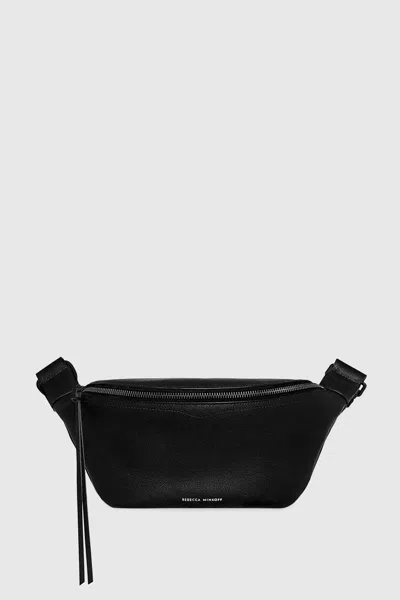 Rebecca Minkoff Bree Belt Bag With Webbing Strap In Black